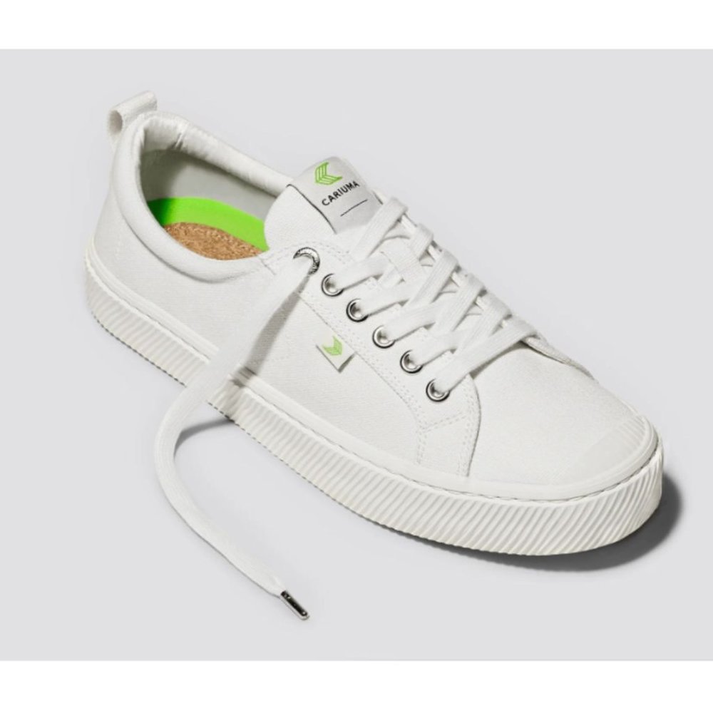 Cariuma OCA Low Off White Canvas Sneakers Unisex Women’s 8.5 Men’s 7 NWB - Picture 2 of 14